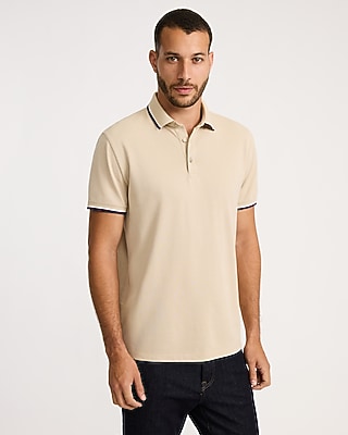 Tipped Perfect Pima Cotton Pique Polo