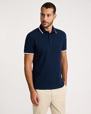 Tipped Perfect Pima Cotton Pique Polo