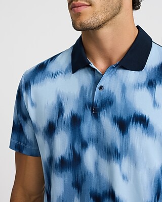 Painted Blur Pique Everyday Performance Polo