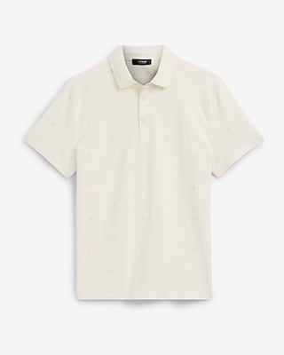 Embroidered Stars Perfect Pima Cotton Pique Polo