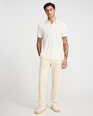Embroidered Stars Perfect Pima Cotton Pique Polo