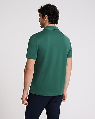 Textured Tipped Cotton-Blend Polo
