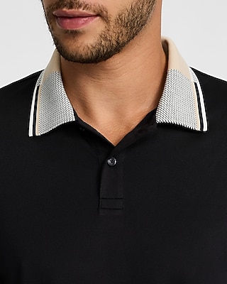 Color Blocked Collar Pique Everyday Performance Polo | Express