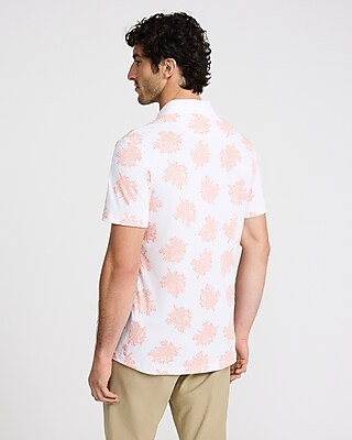 Coral Printed Pique Everyday Performance Polo