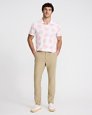 Coral Printed Pique Everyday Performance Polo