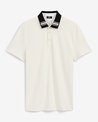 Contrast Tipped Perfect Pima Cotton Pique Polo