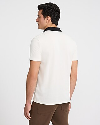 Contrast Tipped Perfect Pima Cotton Pique Polo