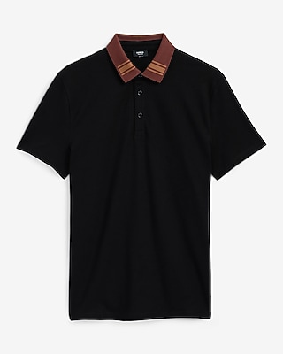 Contrast Tipped Perfect Pima Cotton Pique Polo