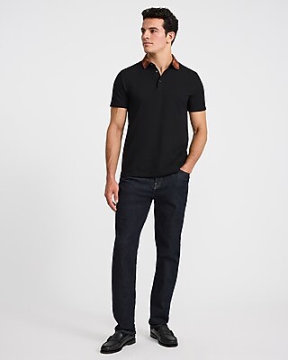 Contrast Tipped Perfect Pima Cotton Pique Polo