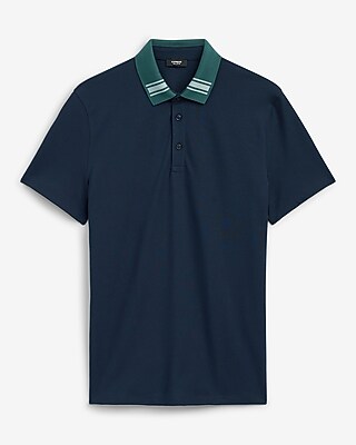 Contrast Tipped Perfect Pima Cotton Pique Polo