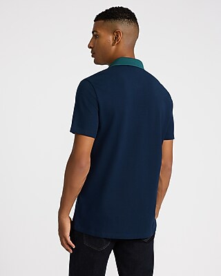 Contrast Tipped Perfect Pima Cotton Pique Polo