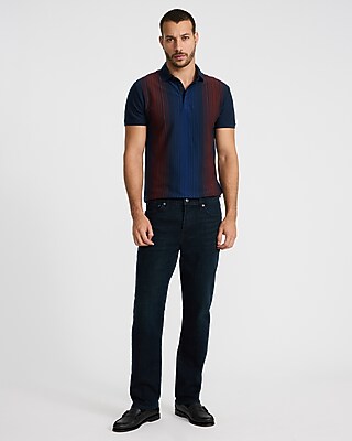Abstract Striped Perfect Pima Cotton Pique Polo - image 3