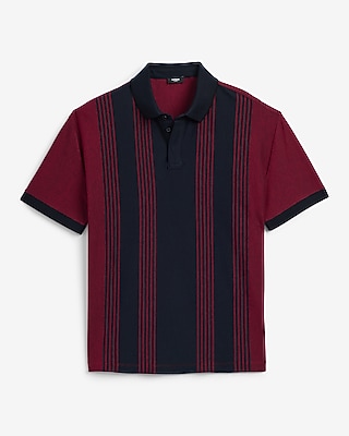 Mixed Striped Perfect Pima Cotton Pique Polo