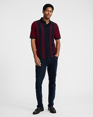 Mixed Striped Perfect Pima Cotton Pique Polo