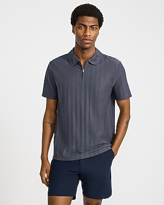 express navy blue dress shirt Slim Solid Cotton Stretch 1mx Dress Shirt