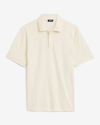 Textured Herringbone Jacquard Classic Fit Polo