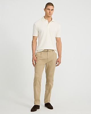 Textured Herringbone Jacquard Classic Fit Polo