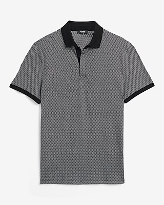 Mini Geo Perfect Pima Cotton Pique Polo