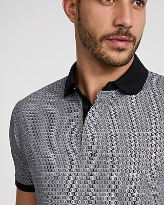 Mini Geo Perfect Pima Cotton Pique Polo