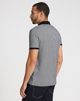 Mini Geo Perfect Pima Cotton Pique Polo