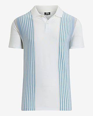 Striped Pique Polo