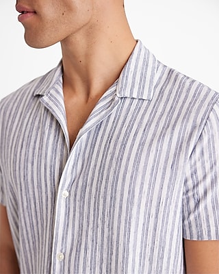 Striped Cotton-Blend Jersey Polo