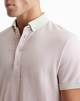 トップス Flowered Velour Jacquard Polo Shirt トップス Flowered Velour Jacquard Polo Shirt トップス Flowered