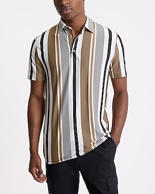 Striped Pique Everyday Performance Polo