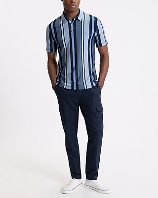 Striped Pique Everyday Performance Polo