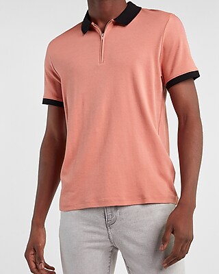 zip front polo