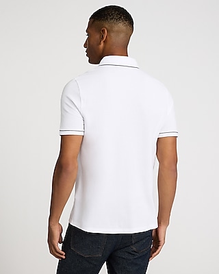 Piped Luxe Pique Polo