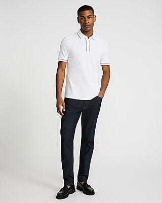 Piped Luxe Pique Polo