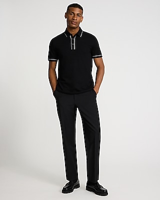 Piped Luxe Pique Polo
