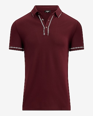 Piped Luxe Pique Polo