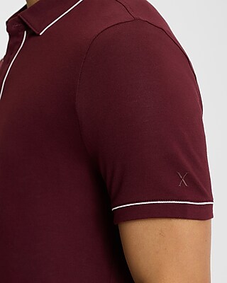 Piped Luxe Pique Polo