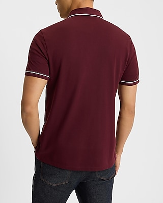 Piped Luxe Pique Polo