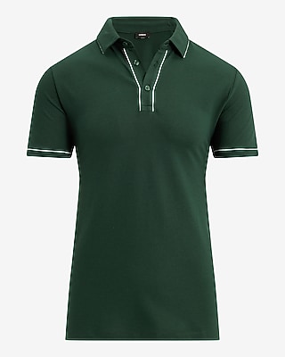 Piped Luxe Pique Polo