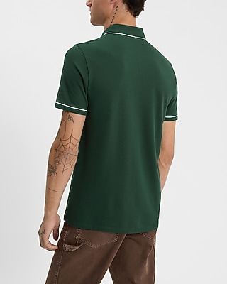 Piped Luxe Pique Polo