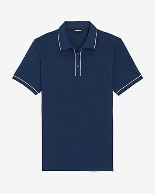 Piped Luxe Pique Polo