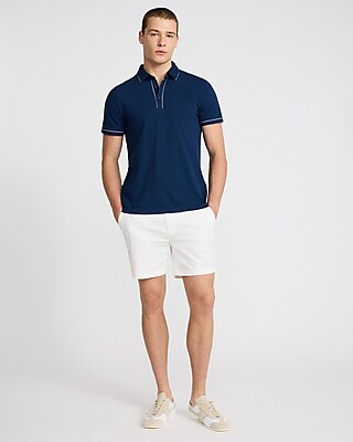 Piped Luxe Pique Polo