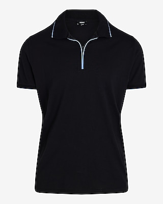 Tipped Perfect Pima Cotton Zip Polo