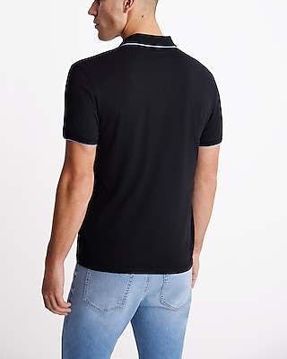 Tipped Perfect Pima Cotton Zip Polo