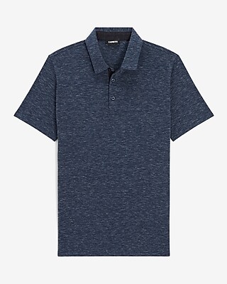 Marled Jersey Moisture-Wicking Performance Polo