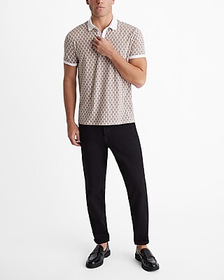 Woven Geo Perfect Pima Cotton Polo