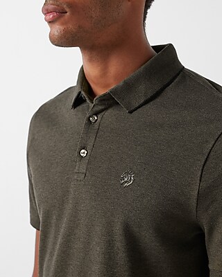 Solid Small Lion Luxe Pique Polo