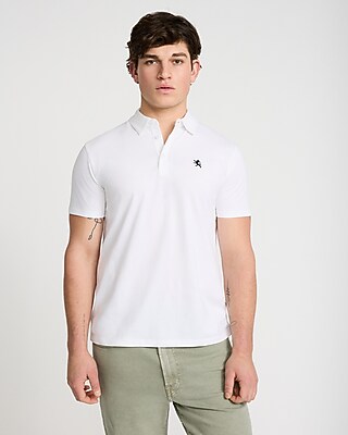 Embroidered Logo Cotton Jersey Short Sleeve Polo