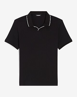 Tipped Johnny Collar Polo