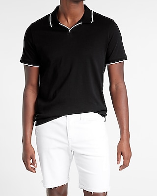 Tipped Johnny Collar Polo