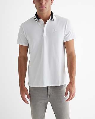 Tipped X-Logo Luxe Pique Polo