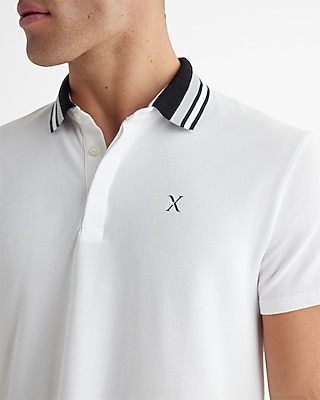 Tipped X-Logo Luxe Pique Polo